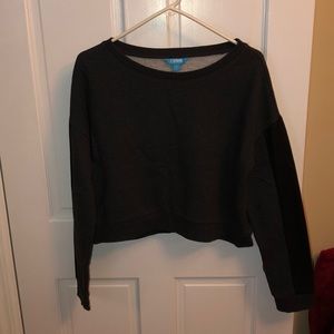 black cropped sweater